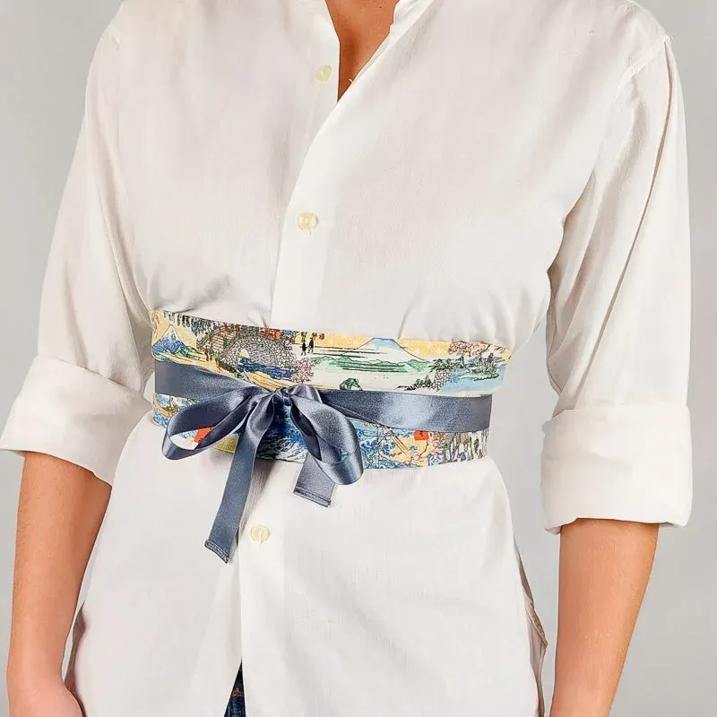 Japon style Obi ceinture femme florale