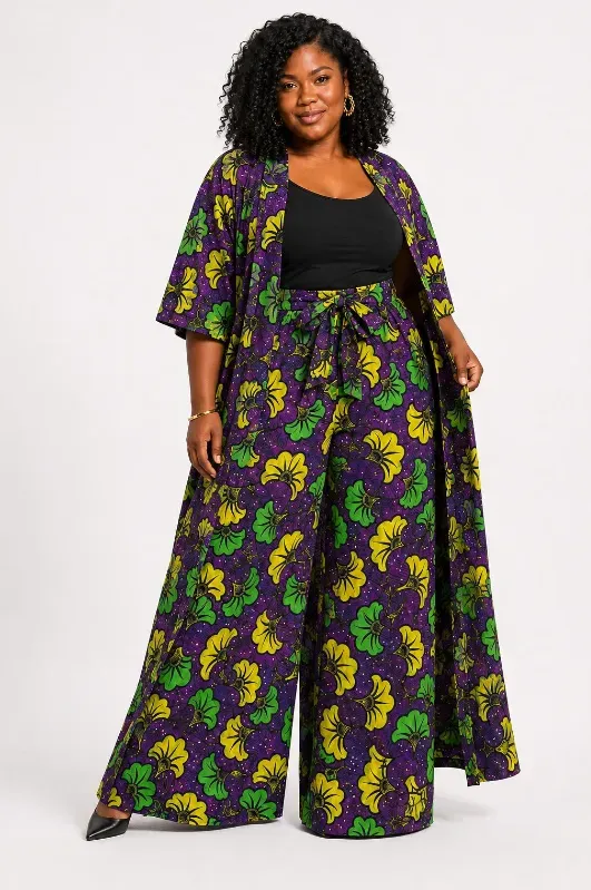 KAVAZI duster et pantalon palazzo
