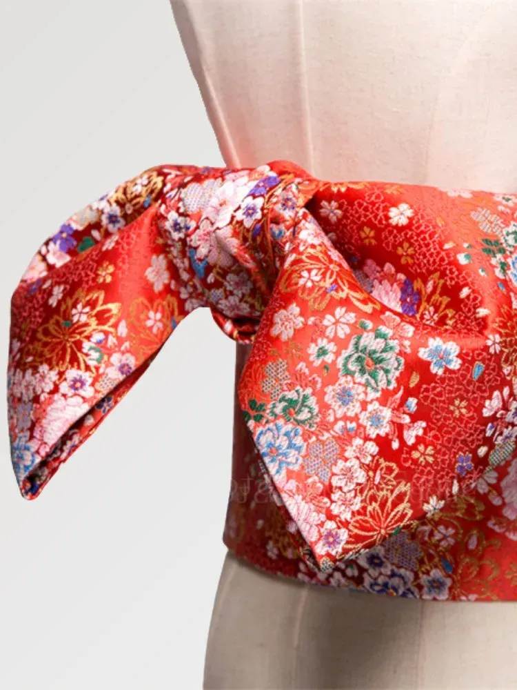 Japon style Hanami ceinture obi coton