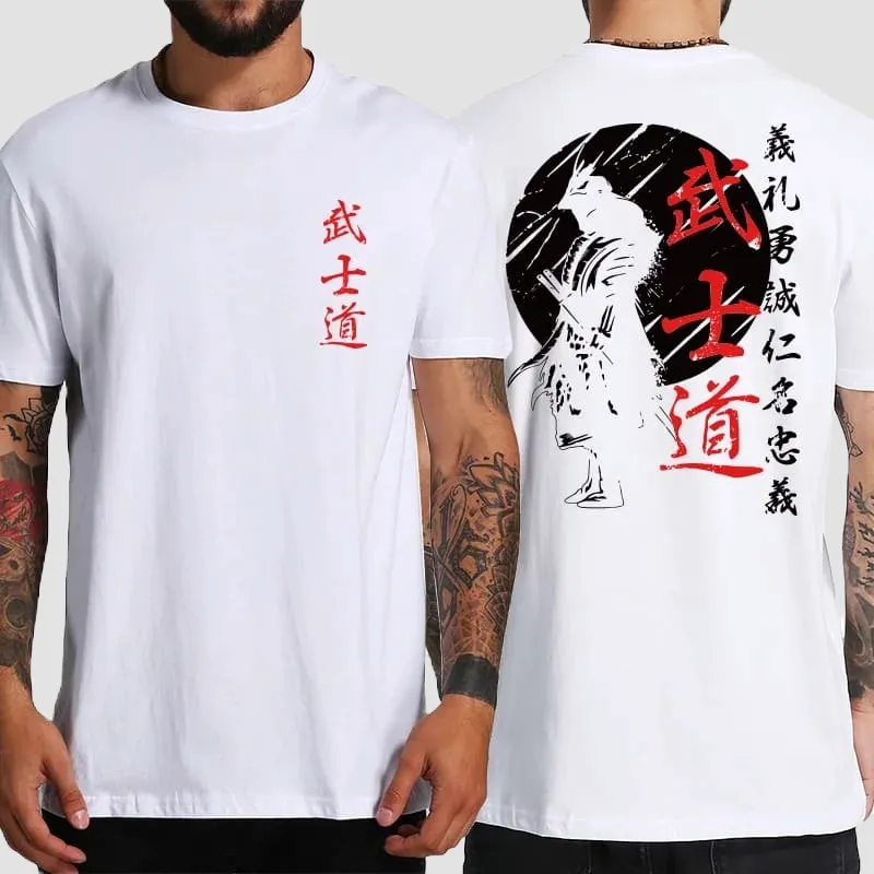 Japon Style Samurai T-shirt Motif Guerrier