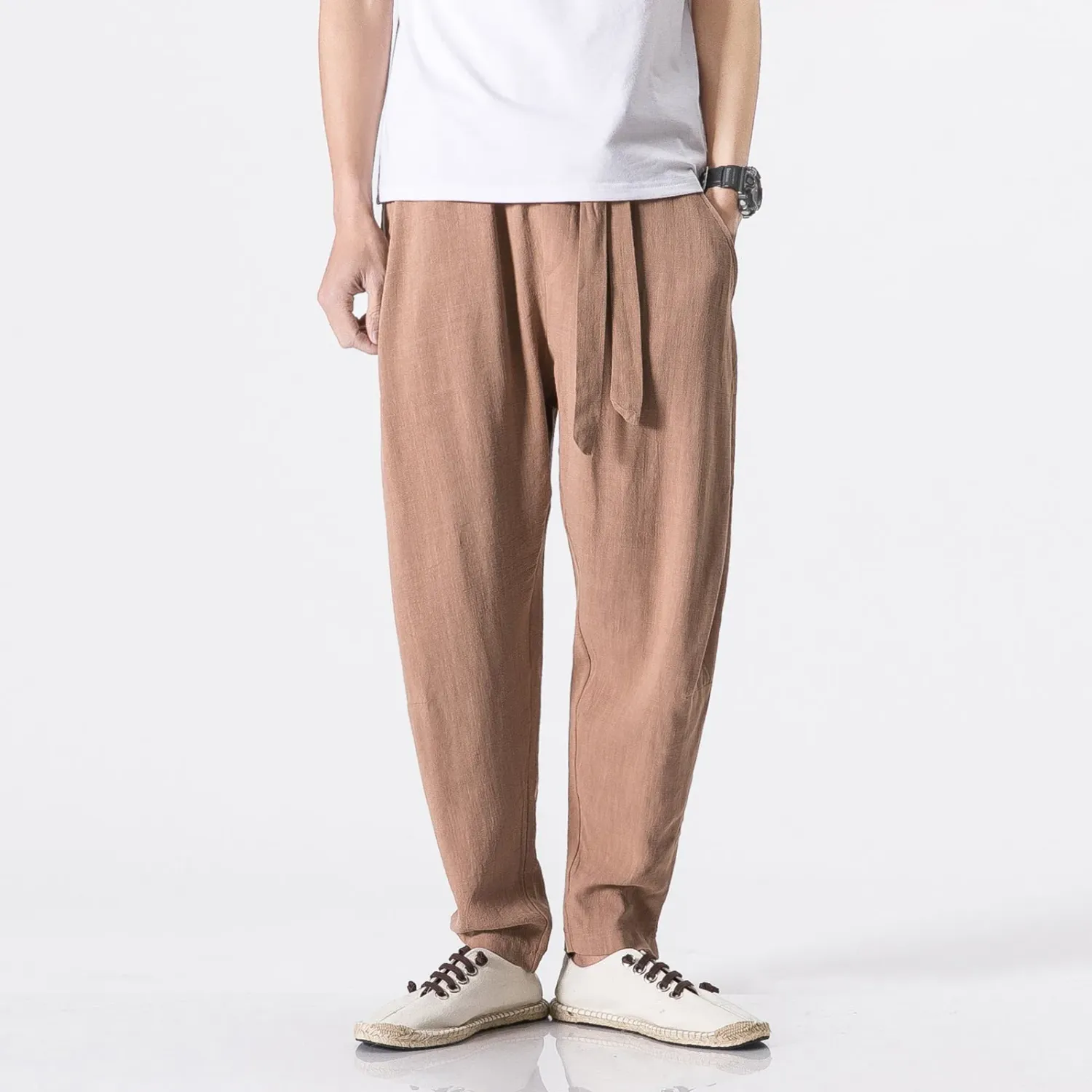 Japon style Riko pantalon léger coton