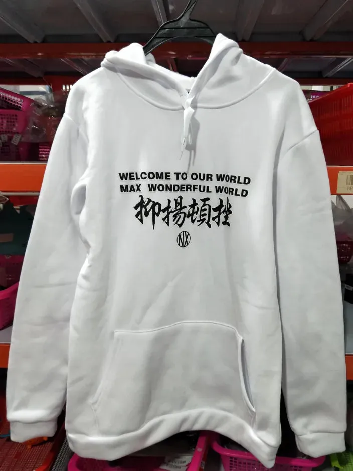 Esprit du Japon sweat capuche japonais grues vagues coton