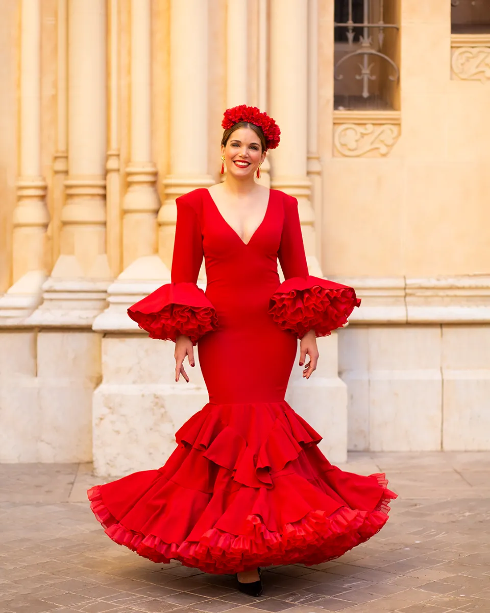 Viva La Feria Amapola robe flamenco à volants