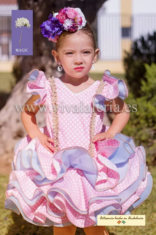 Viva la Feria Cayetana robe flamenco courte fille