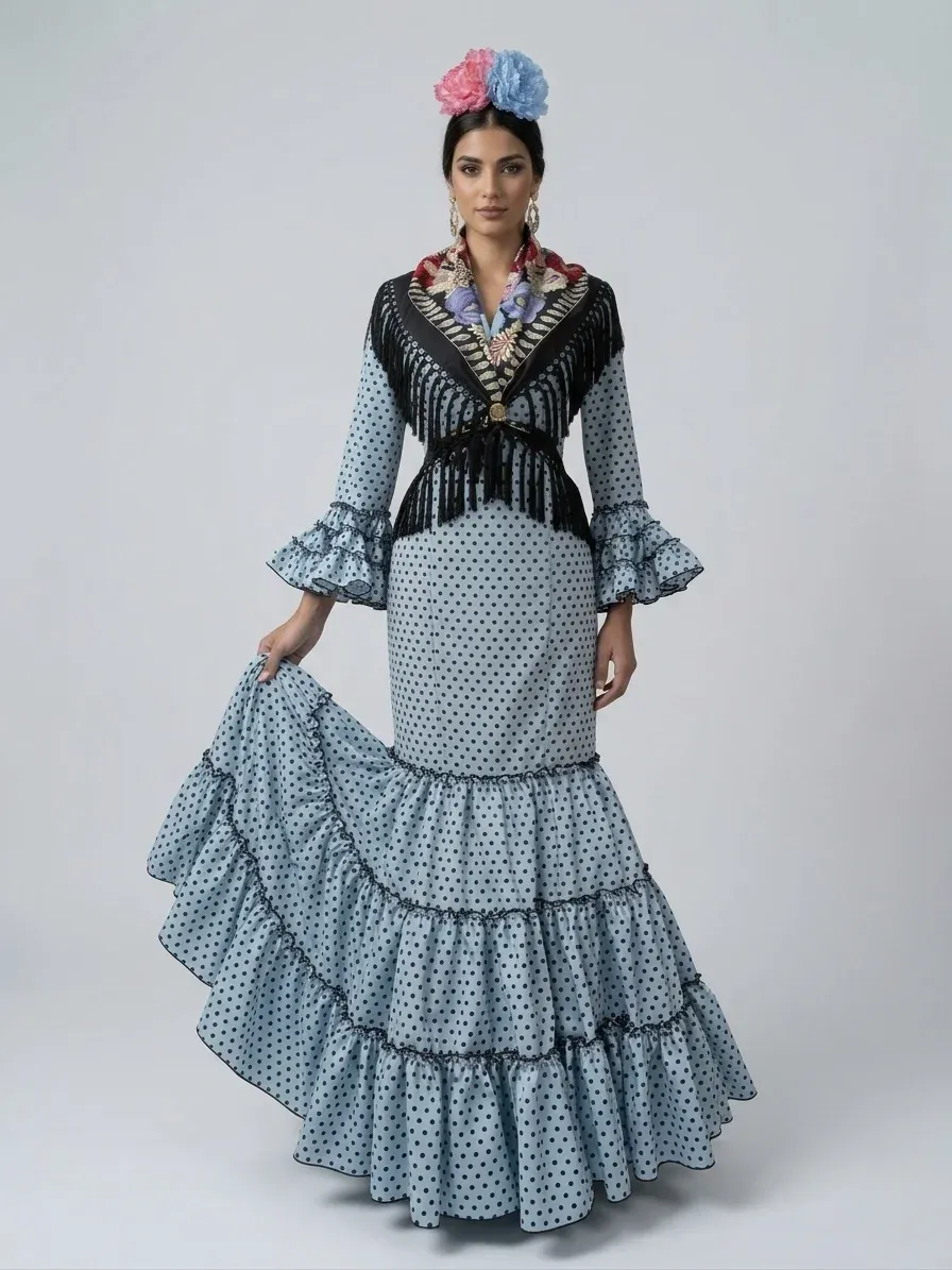 VIVA LA FERIA Vanesa robe gitane canastera