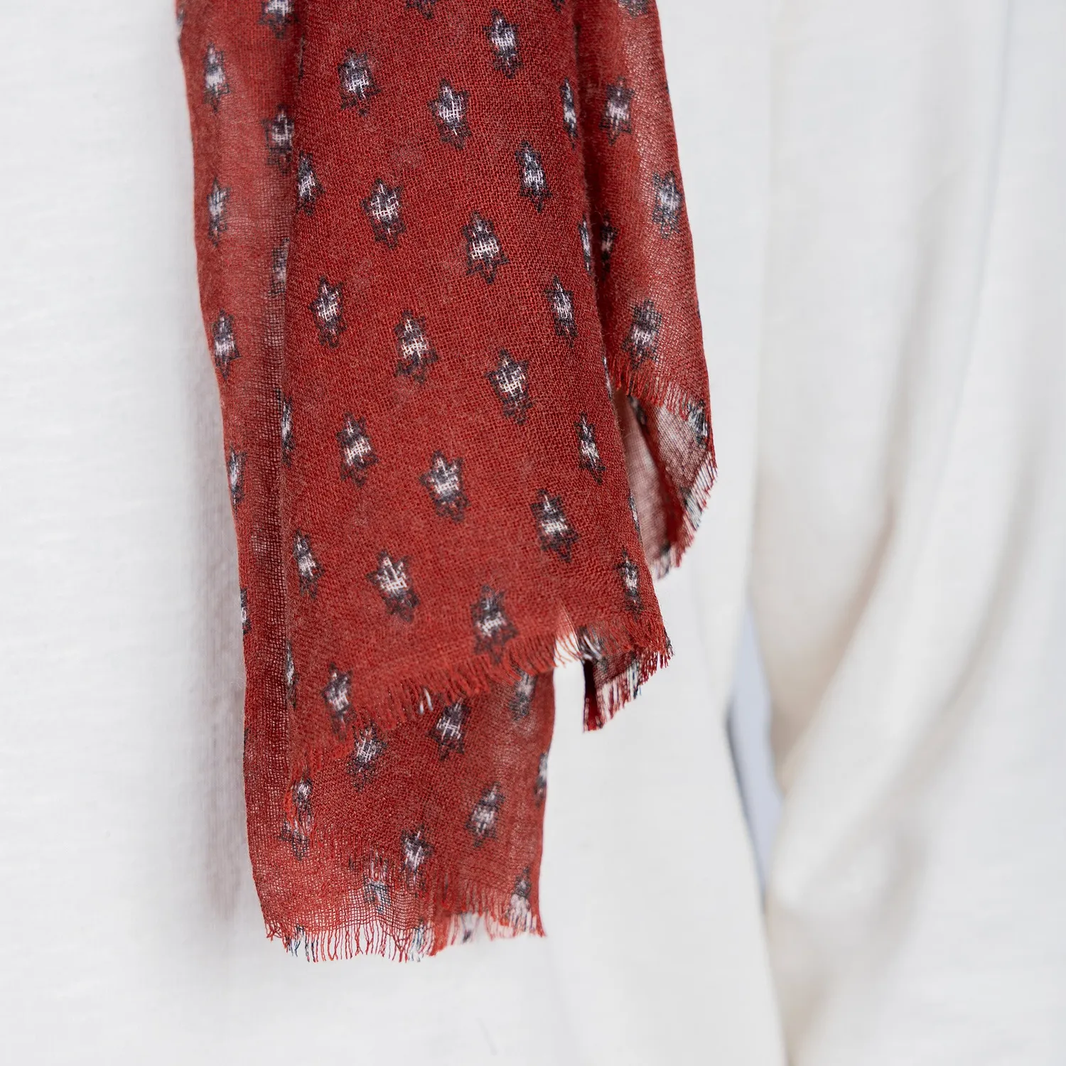 Mistral foulard Porquerolles Mosca laine