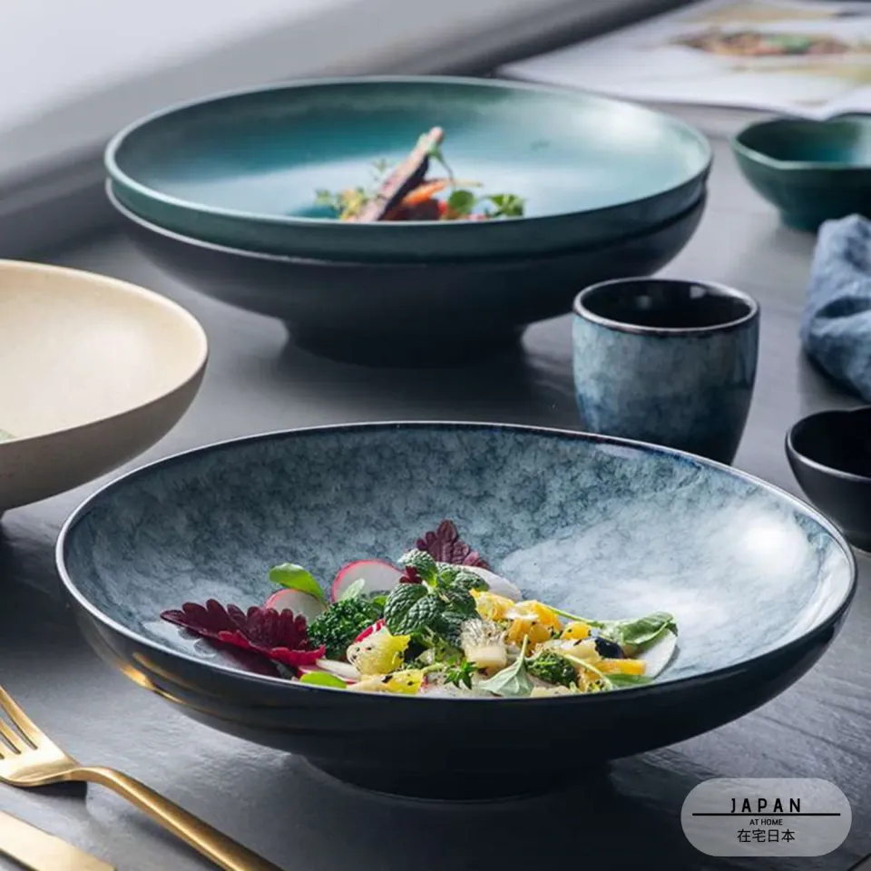 Japon style seiran bol assiette creuse en céramique