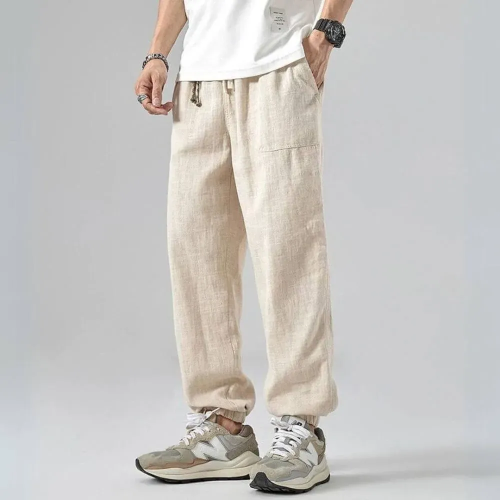 Japon style Natsu pantalon léger confort japonais respirant