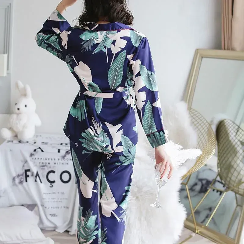 Japon style Pyjama En Satin pyjama motifs japonais
