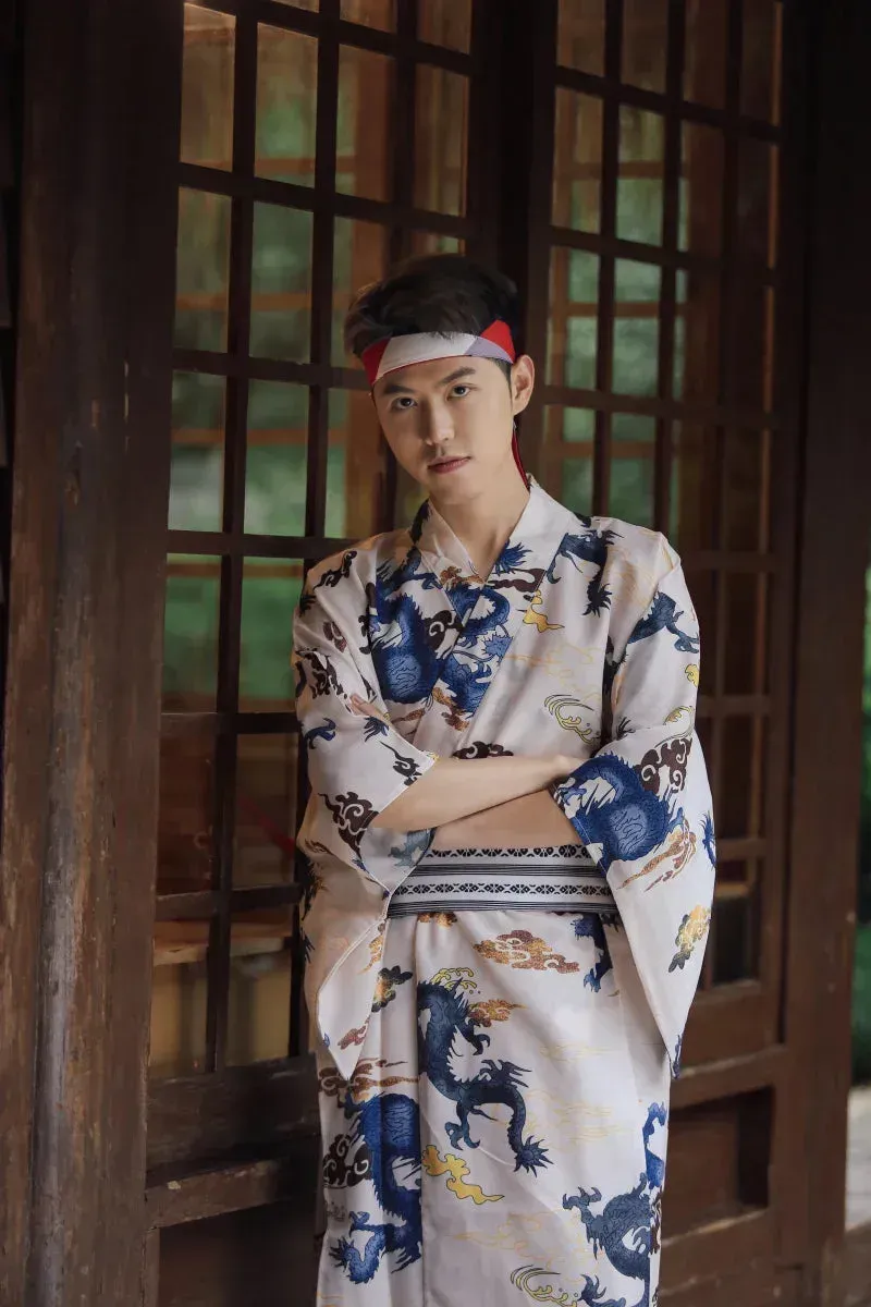 Japon style Dragon kimono homme motif dragon