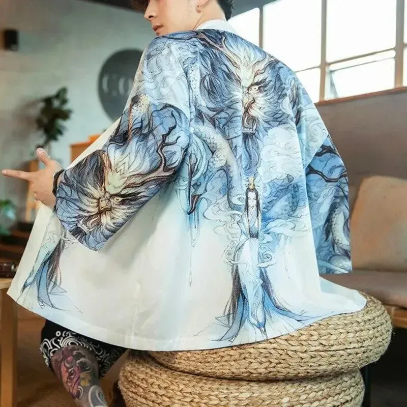 Japon style Dragon édition Kaïto kimono homme dragon