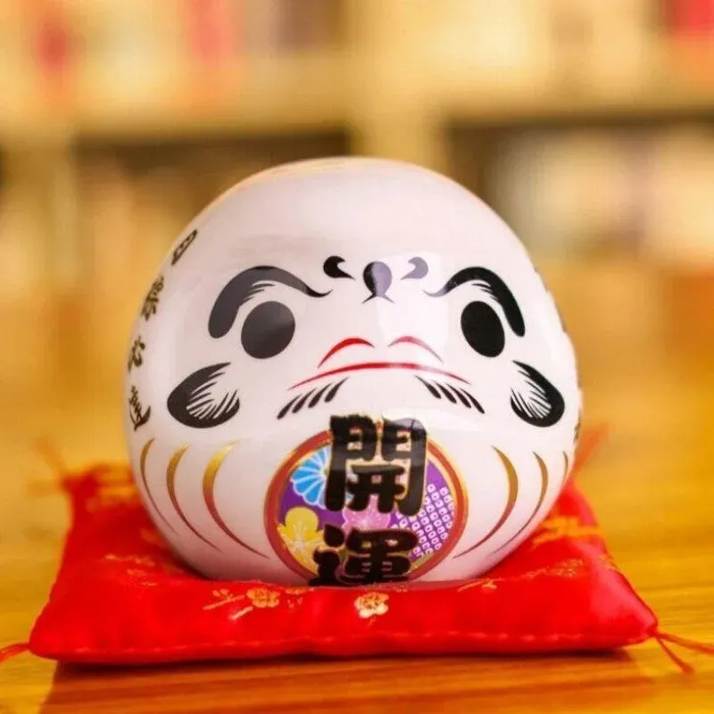 Japon style Daruma Fortune tirelire rouge porte-bonheur