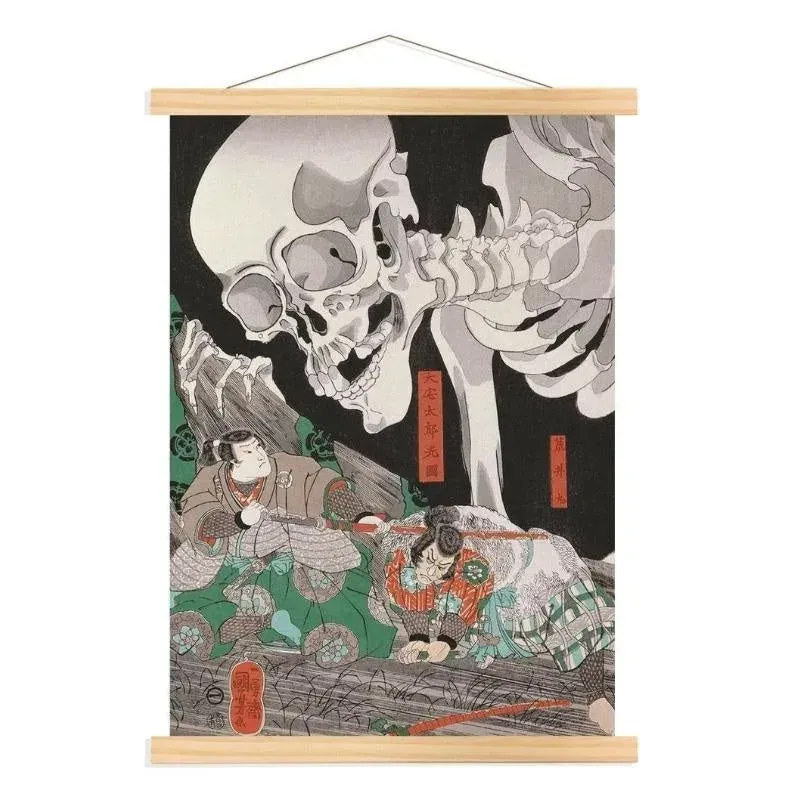 Japon style Gashadokuro tableau japonais folklore