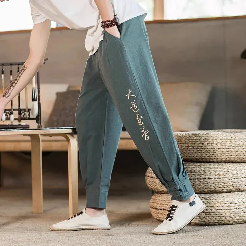 Japon style pantalon style japonais coupe ample
