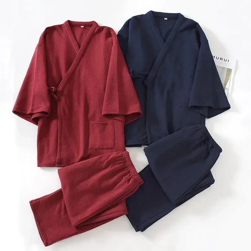 Japon style jinbei homme coton hiver