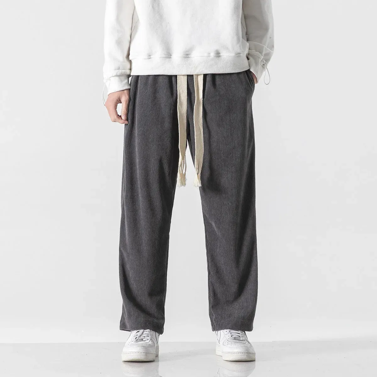 Japon style Yusuke pantalon velours côtelé chic