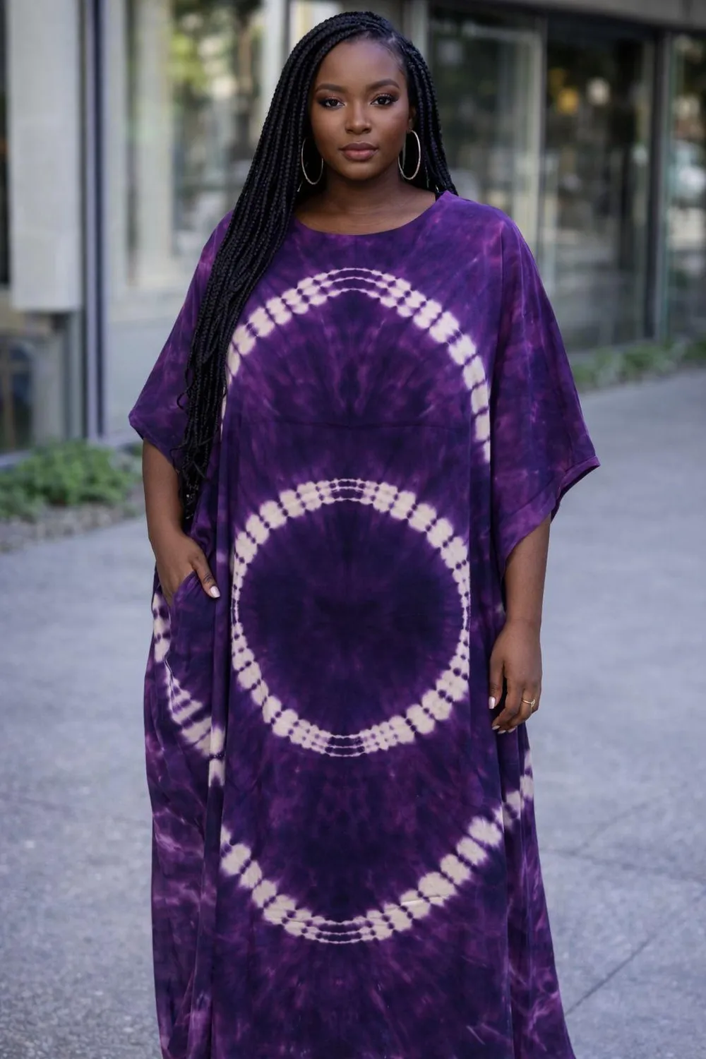 KAVAZI Tie Dye Kaftan kaftan femme en coton