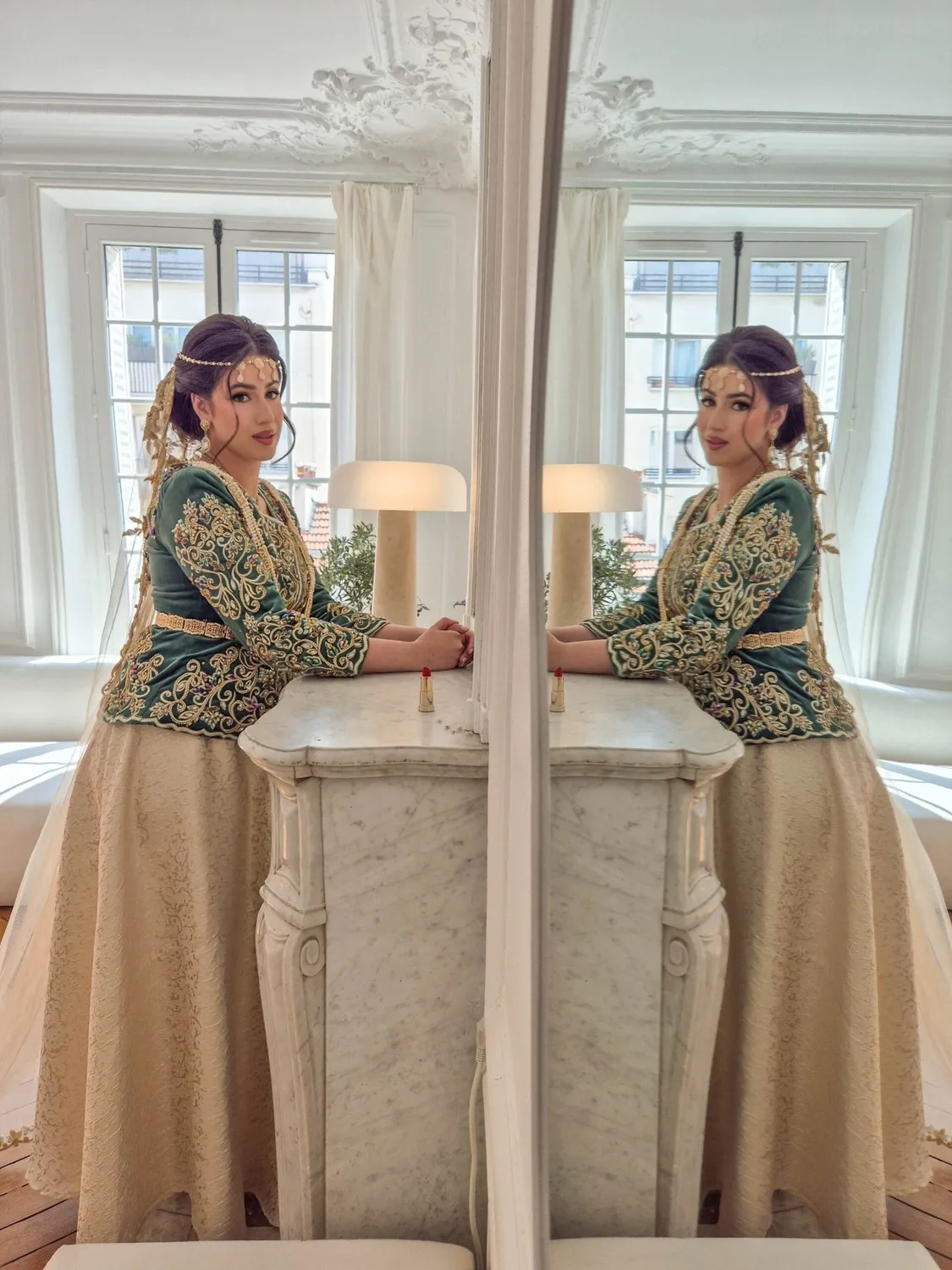 Célèbr'Orient Kamila karakou brodé perlé coloré