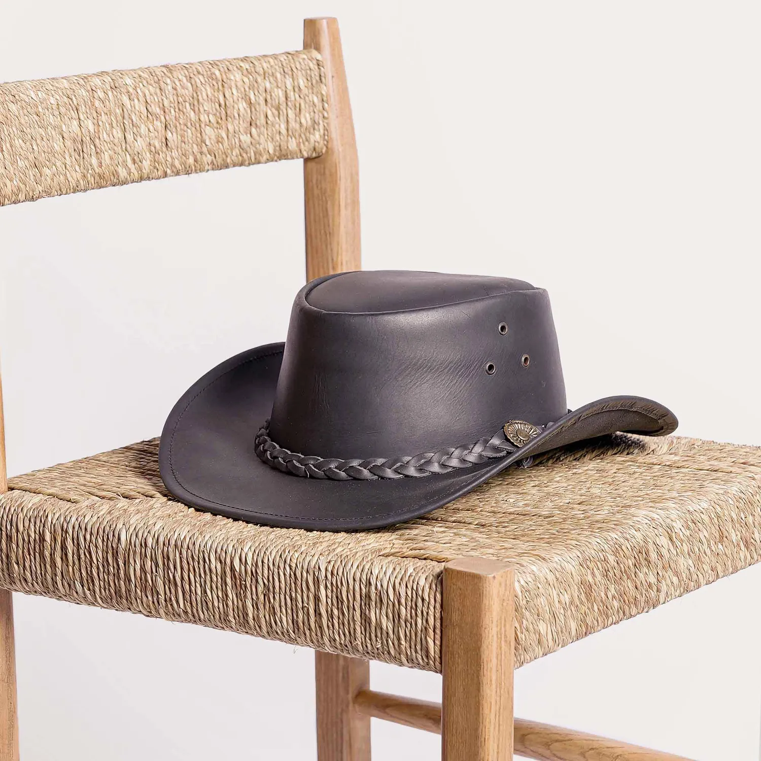 Mistral Darwin chapeau australien cuir