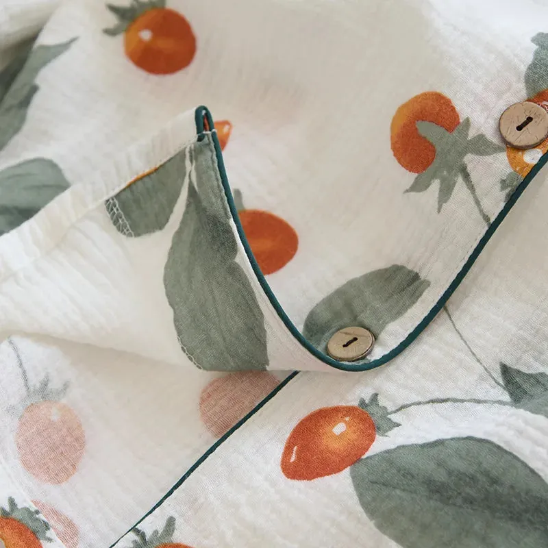 Esprit du Japon Pyjama Kimono Femme gaze coton imprimé