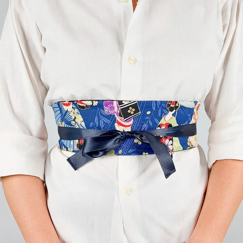 Japon style Obi ceinture femme florale