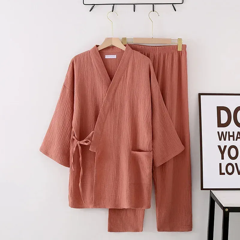 Japon style pyjama combinaison femme cocooning douce