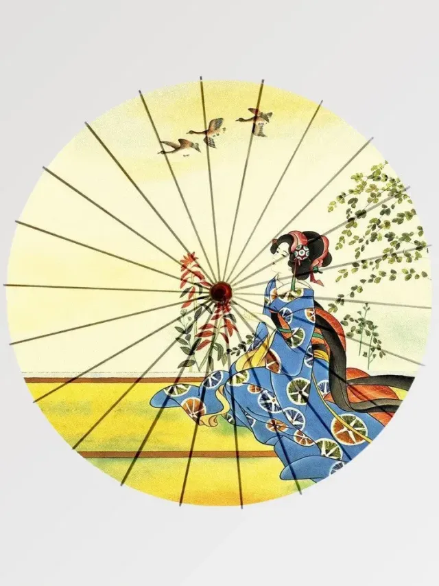 Japon style shojino ombrelle japonaise maiko