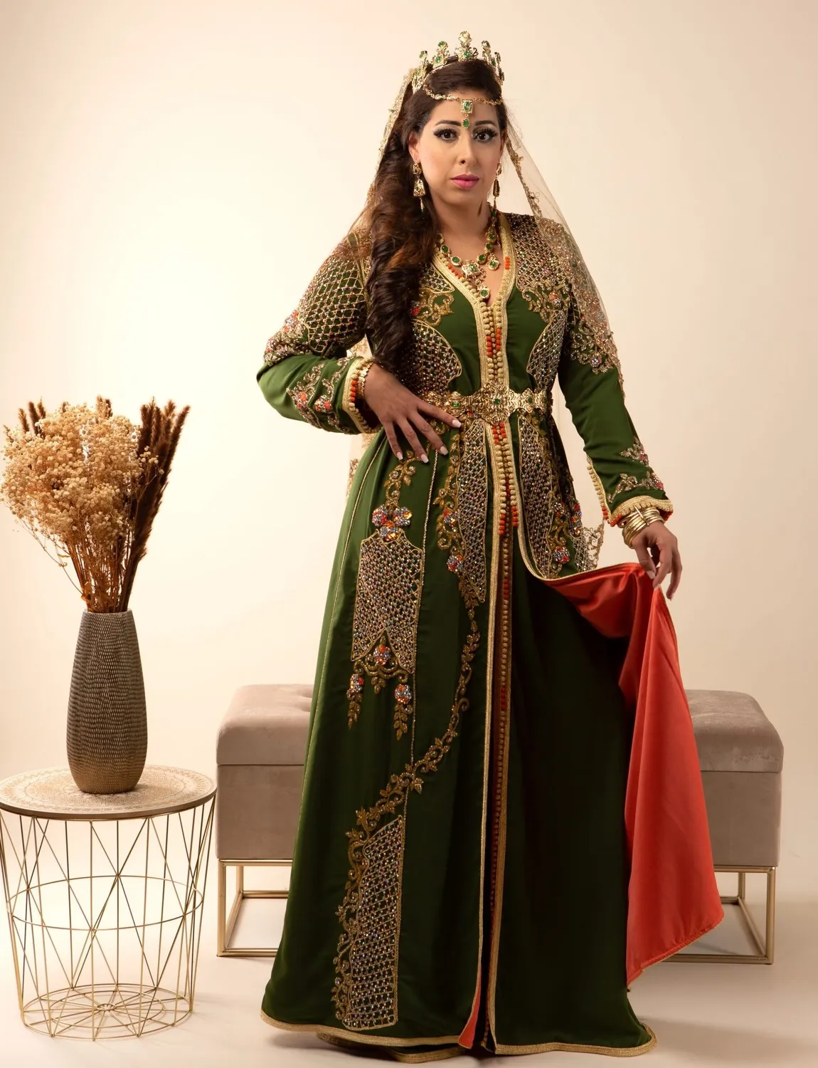 Célèbr'Orient Mouna takchita marocaine verte