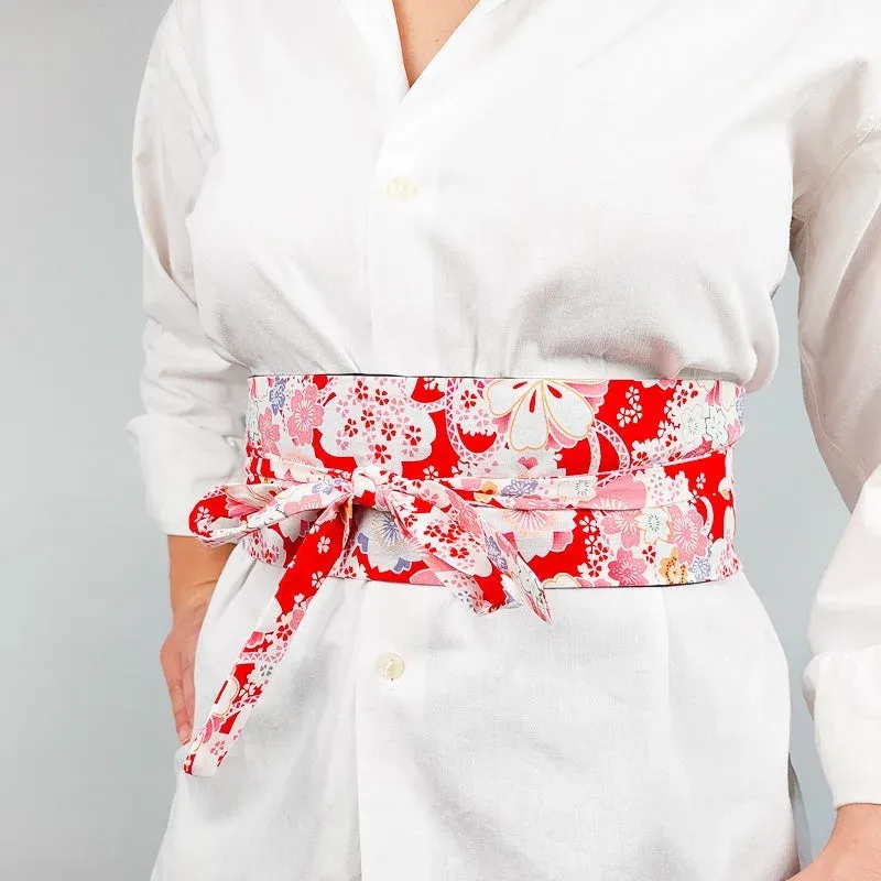 Japon style Hanami ceinture obi coton