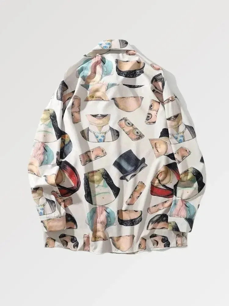 Japon style Himeji chemise imprimé coton streetwear