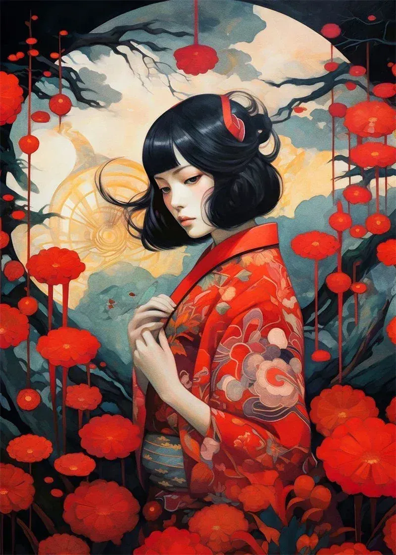 Japon style Tableau Japonais Geisha