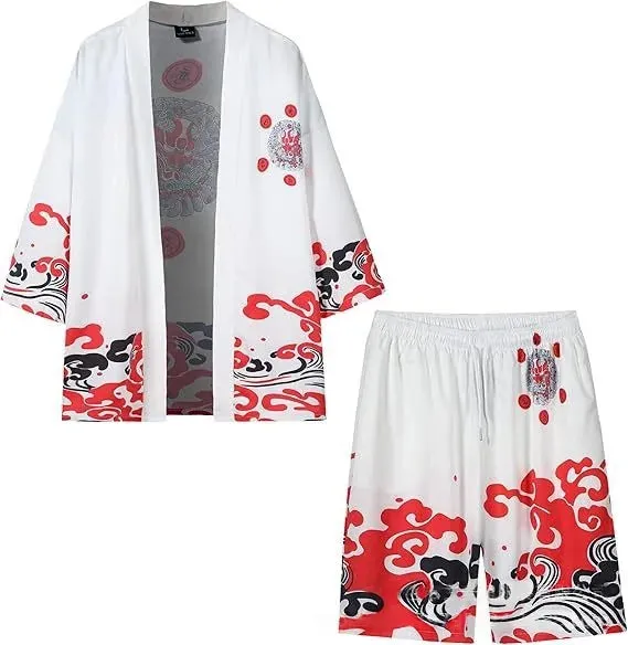 Esprit du Japon ensemble kimono short imprimé