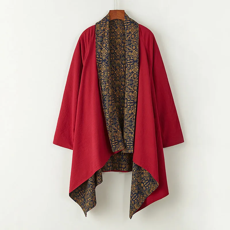 Esprit du Japon veste longue kimono homme ample