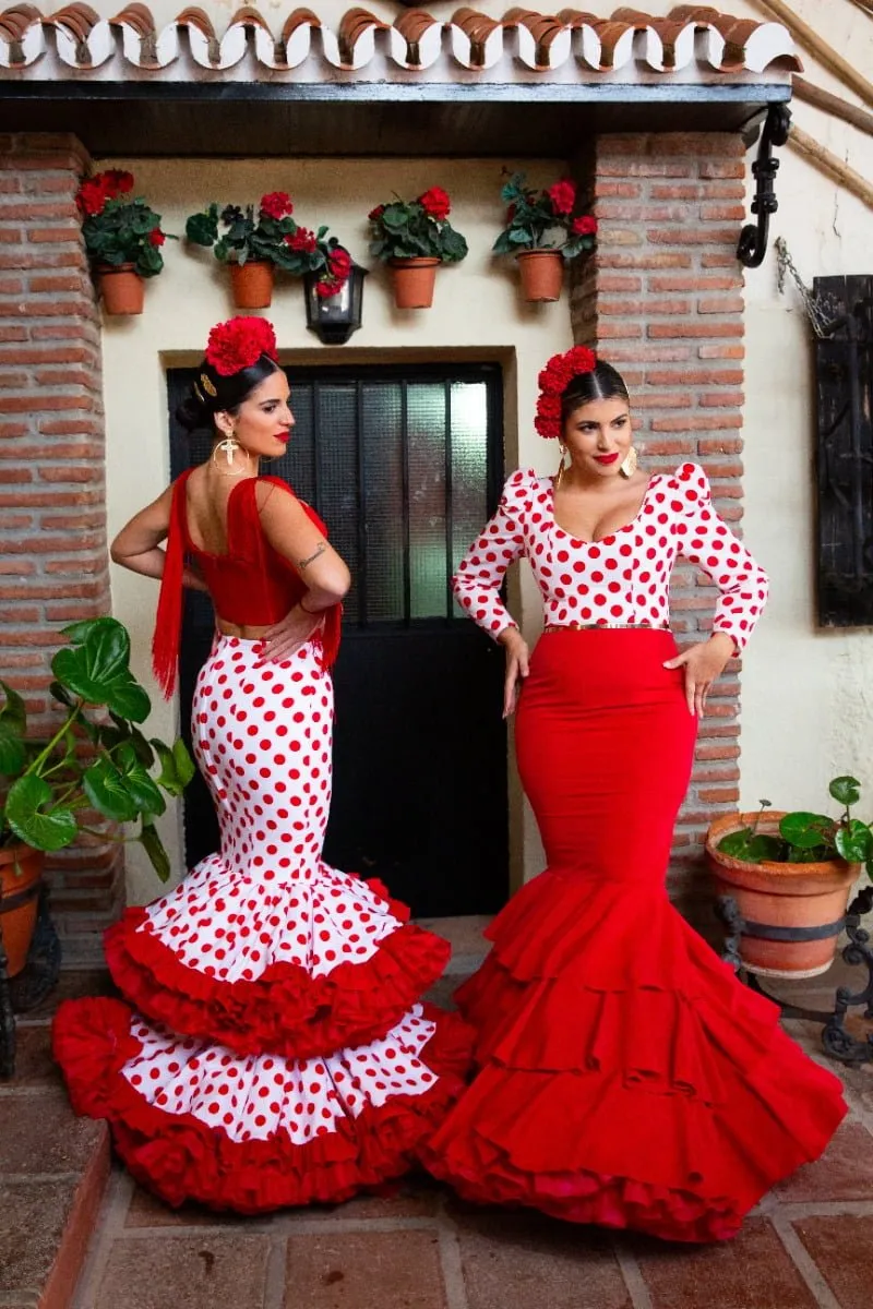 Viva la Feria Fernanda robe flamenca pois trois volants
