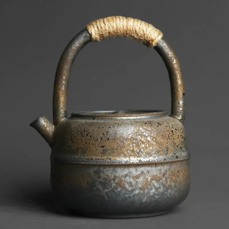 Japon style Ancienne théière japonaise gris traditionnel