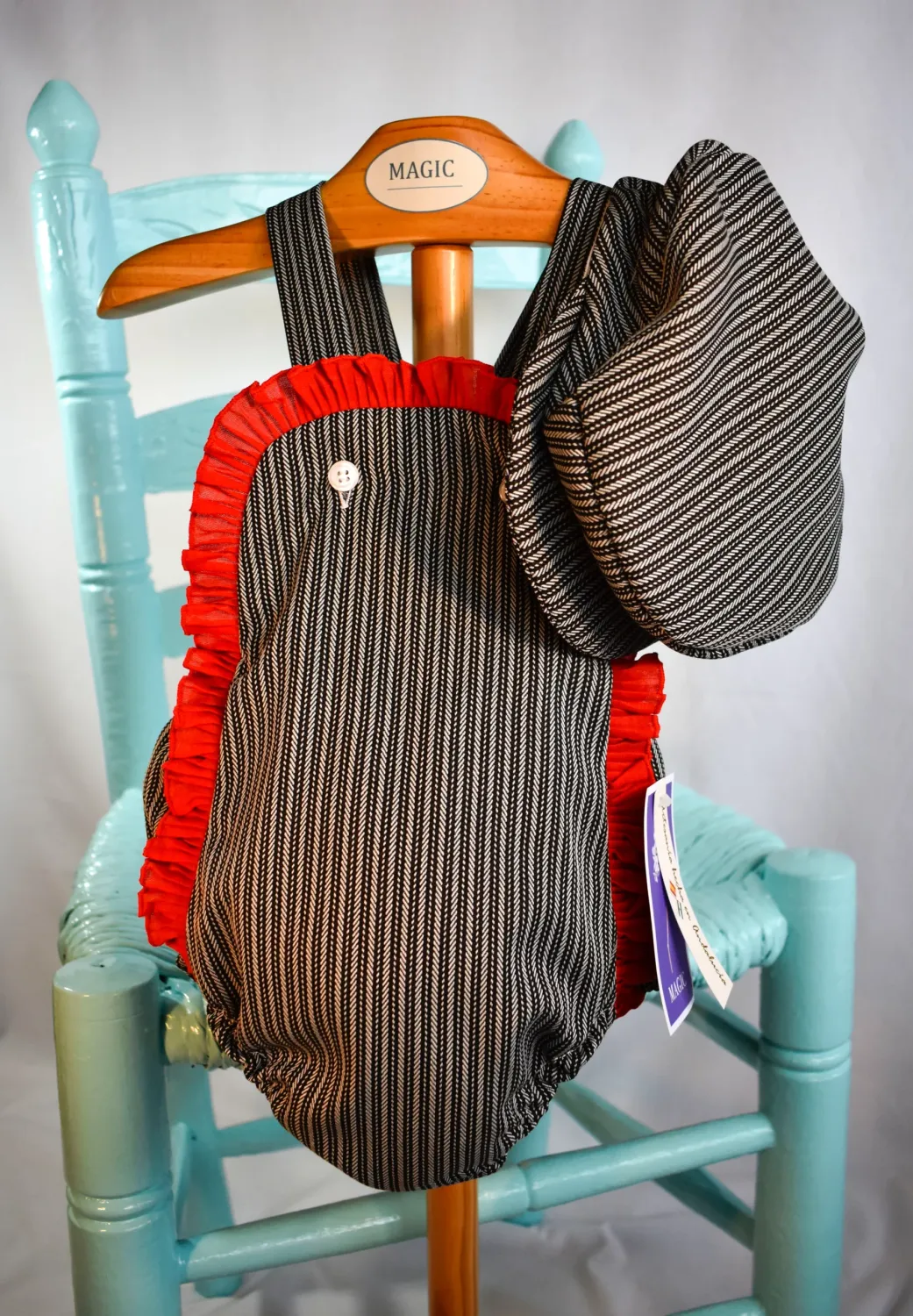 Viva La Feria Carlos ensemble bébé pois avec casquette