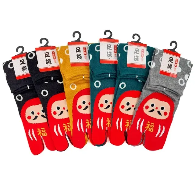 Japon style lot 6 paires chaussettes tabi motifs