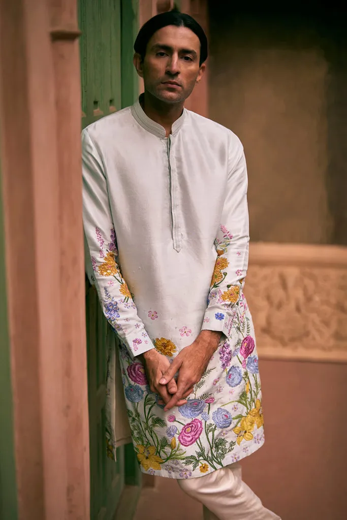 Rahul Mishra Valley Of Flowers Hand-Embroidered Kurta