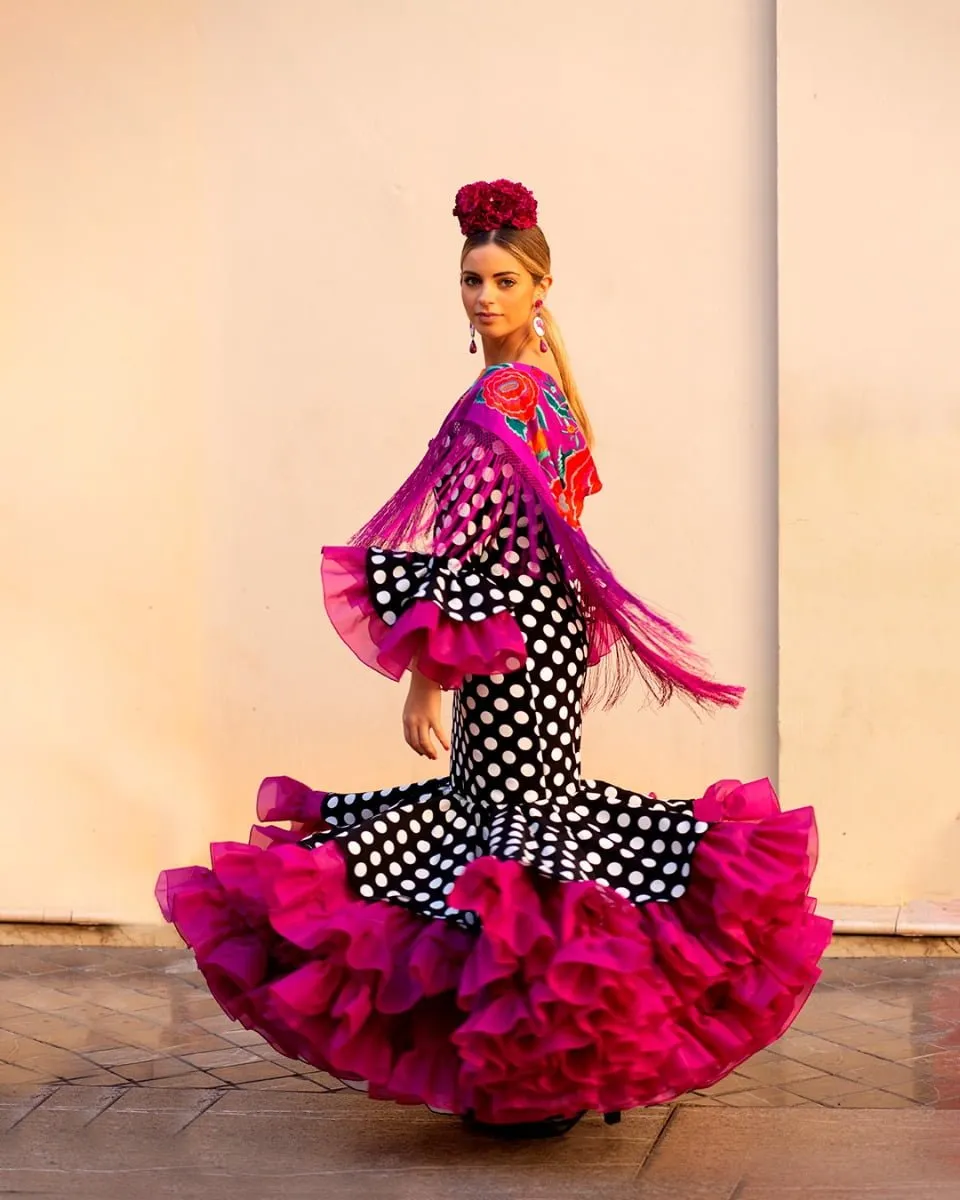 VIVA LA FERIA Palacios robe gitane canastera femme