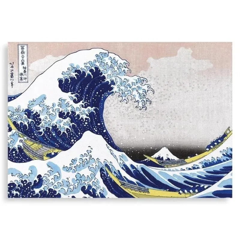 Japon style tableau Grande Vague Kanagawa toile Fuji