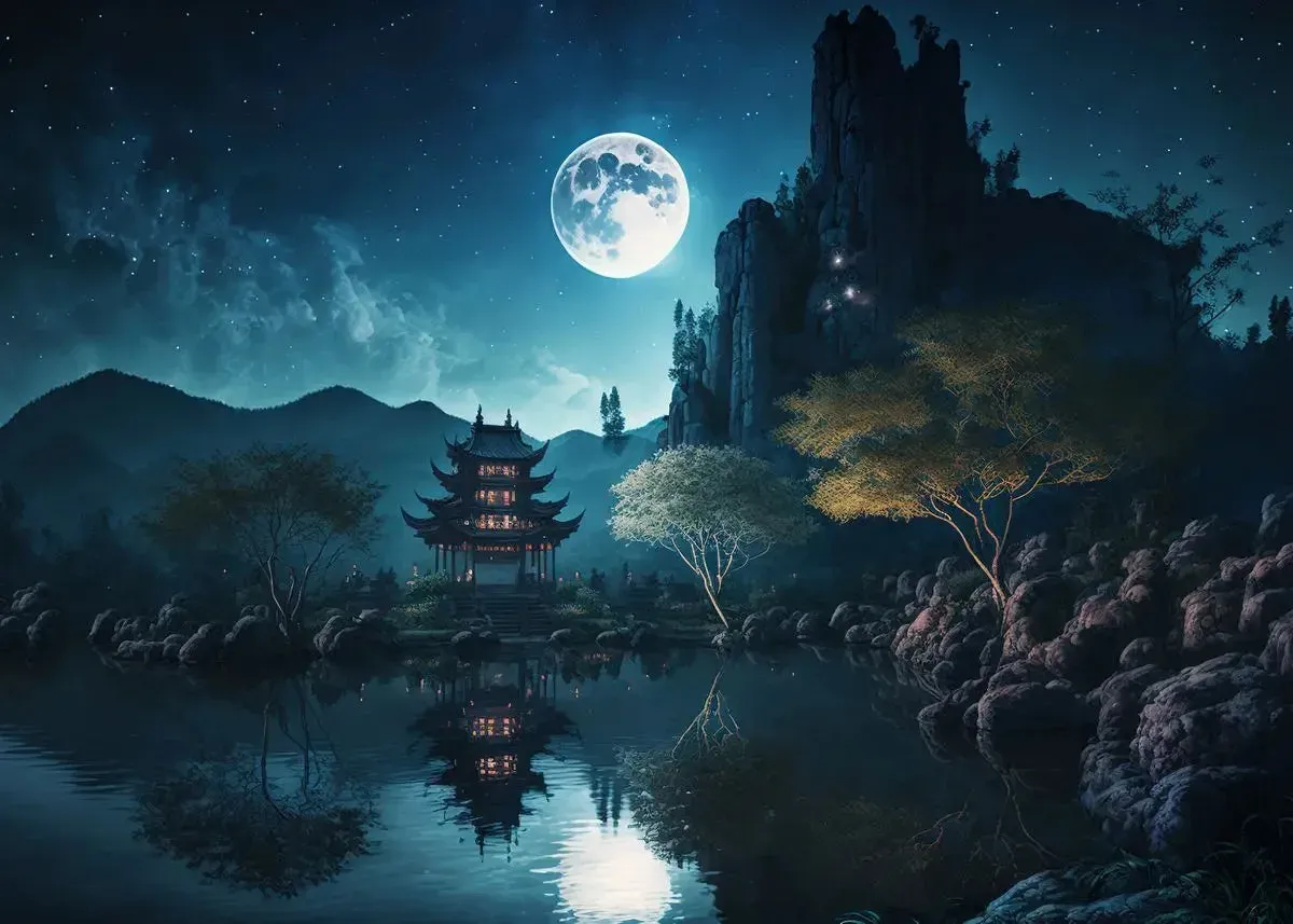 Japon style tableau paysage japonais zen