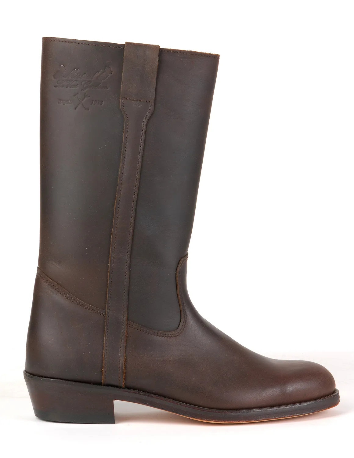 Mistral Gardian Pull Moka bottes cuir huilé