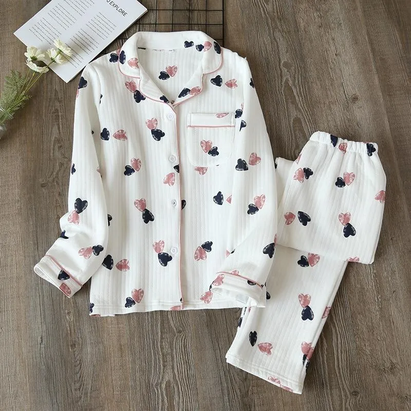 Japon style Pyjama Japonais Femme kimono coton