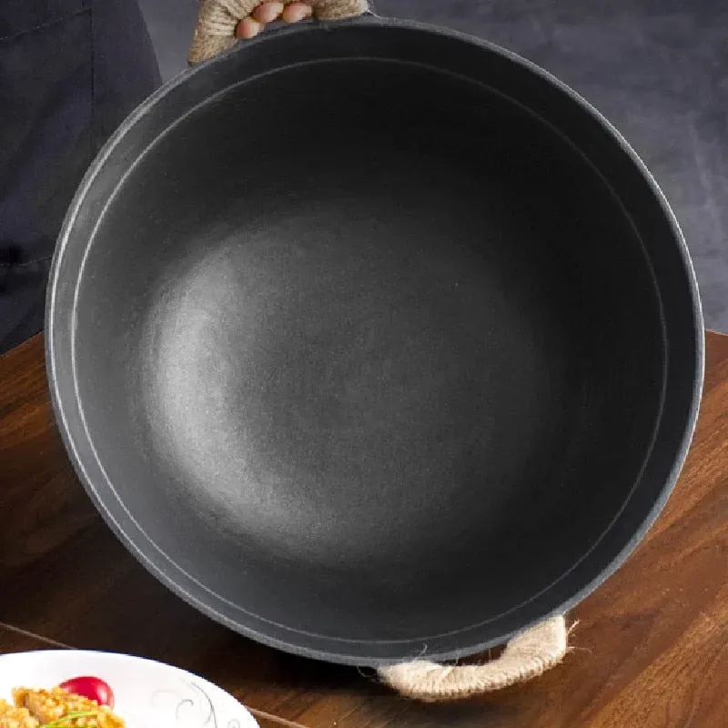Japon style Poele Wok Fonte poêle wok