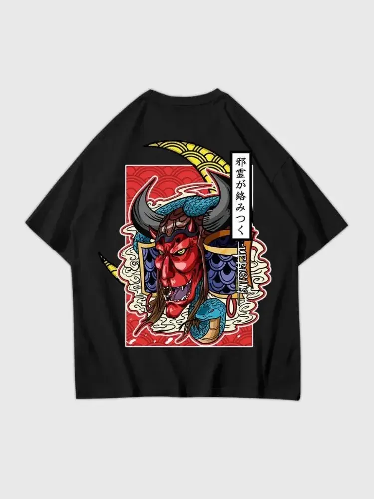 Japon style Demon Japonais Oni Yokai t-shirt coton