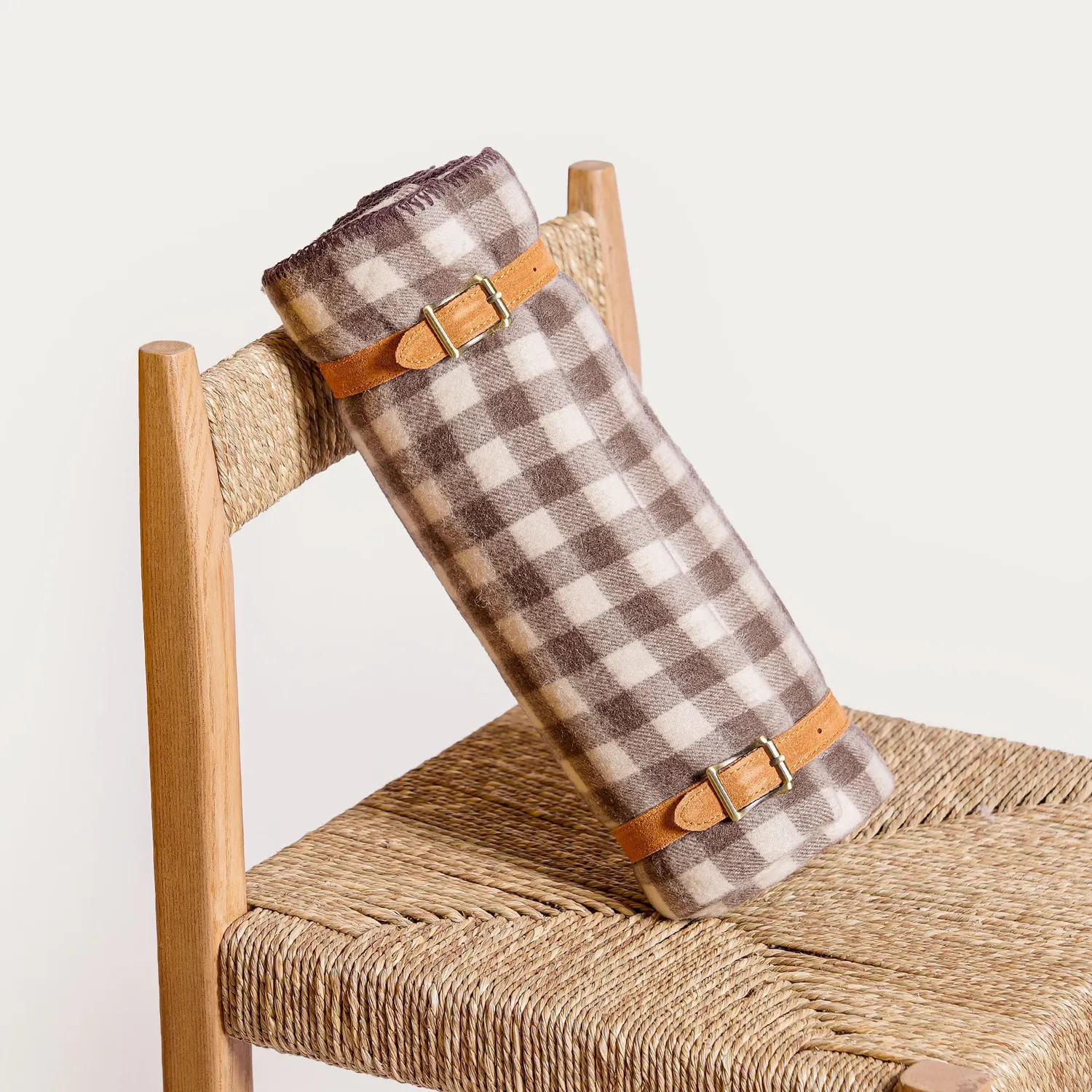 Mistral Camargue plaid laine carreaux 140x180