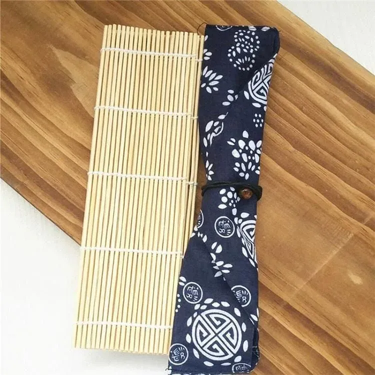 Japon style Bamboo Roller Set Kita kit sushi bambou