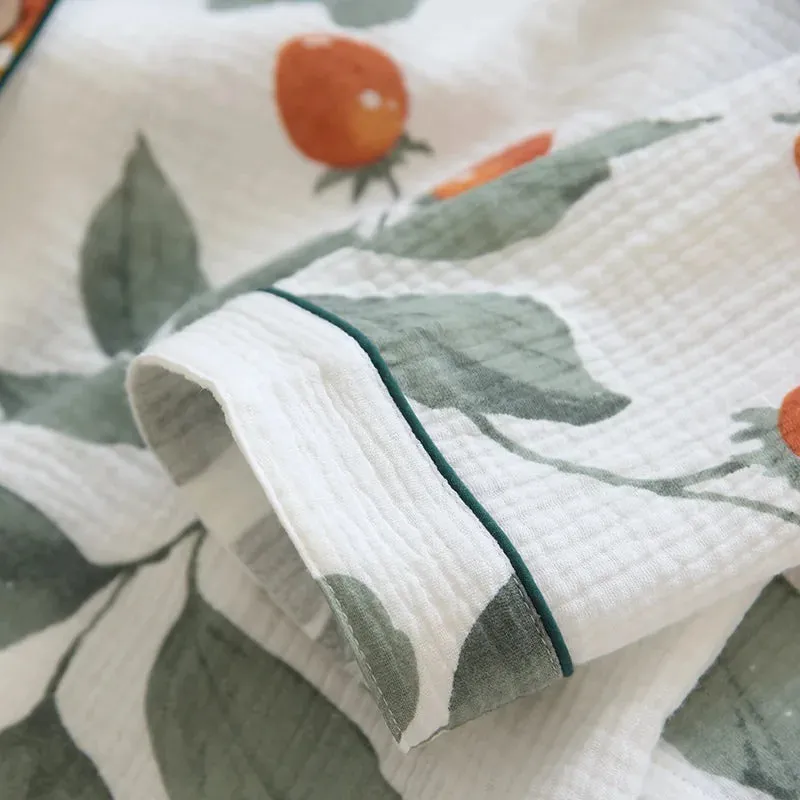Esprit du Japon Pyjama Kimono Femme gaze coton imprimé
