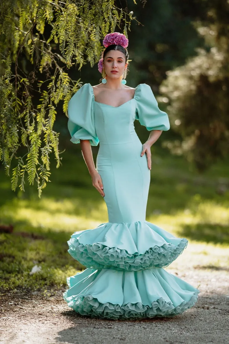 VIVA LA FERIA-MODA FLAMENCA Malagueña robe flamenca