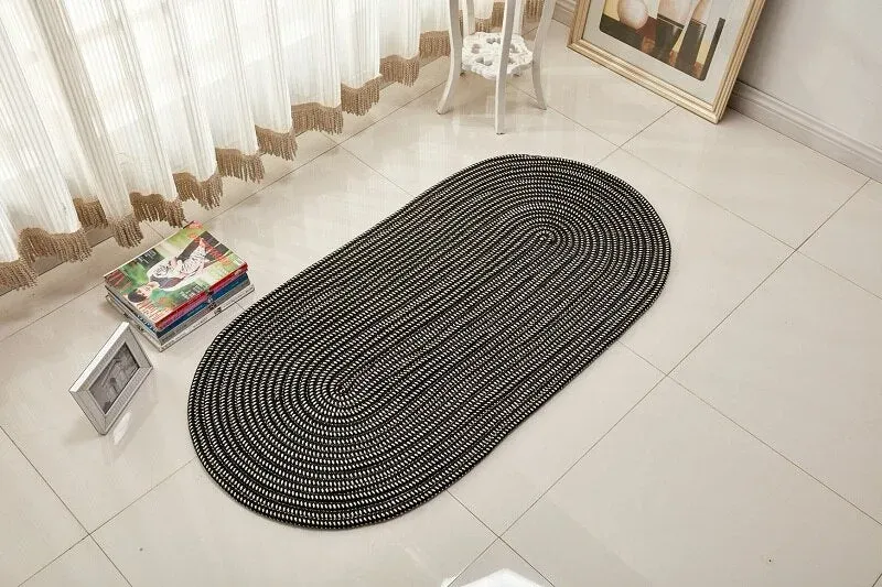 Japon style tapis japonais salon ovale